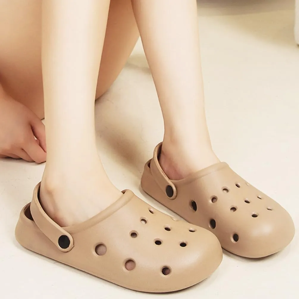 Garden Clogs for Women and Men, Slip Resistant Shoes, Slip On Mules Sandals Classic Slippers Outside Home Casual Wear Non-Slip Air Cushion Thick Bottom Slides