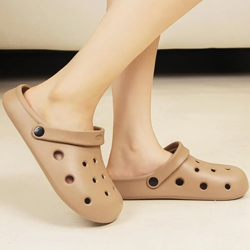 Garden Clogs for Women and Men, Slip Resistant Shoes, Slip On Mules Sandals Classic Slippers Outside Home Casual Wear Non-Slip Air Cushion Thick Bottom Slides