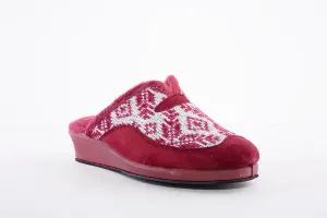 GARZON - 1775.300 FUR-LINED MULE SLIPPER - WINE