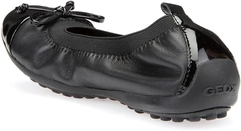 Geox Cpiuma22 Ballerina Flat (Toddler/Little Kid/Big Kid),Black,39 M - 6 Yth