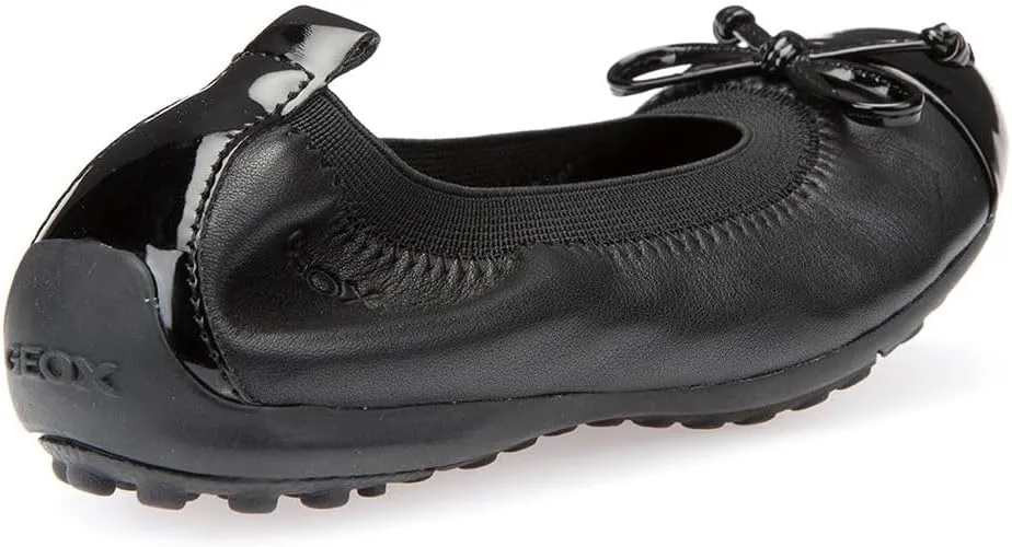 Geox Cpiuma22 Ballerina Flat (Toddler/Little Kid/Big Kid),Black,39 M - 6 Yth