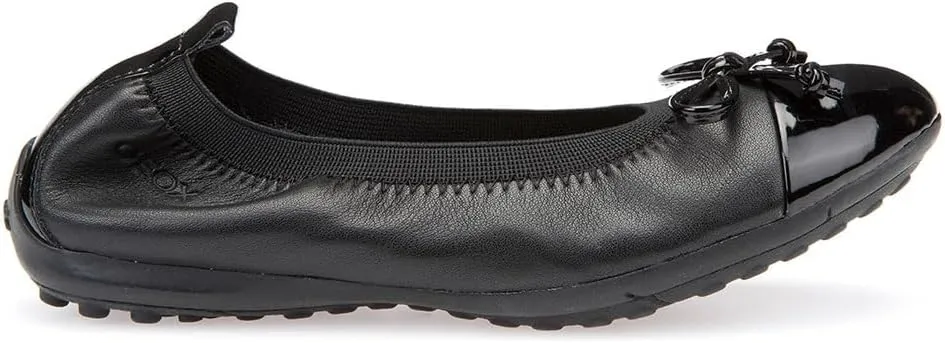 Geox Cpiuma22 Ballerina Flat (Toddler/Little Kid/Big Kid),Black,39 M - 6 Yth