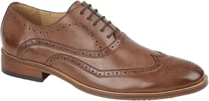 Goor Mens 5 Eye Wing Capped Oxford Brogues