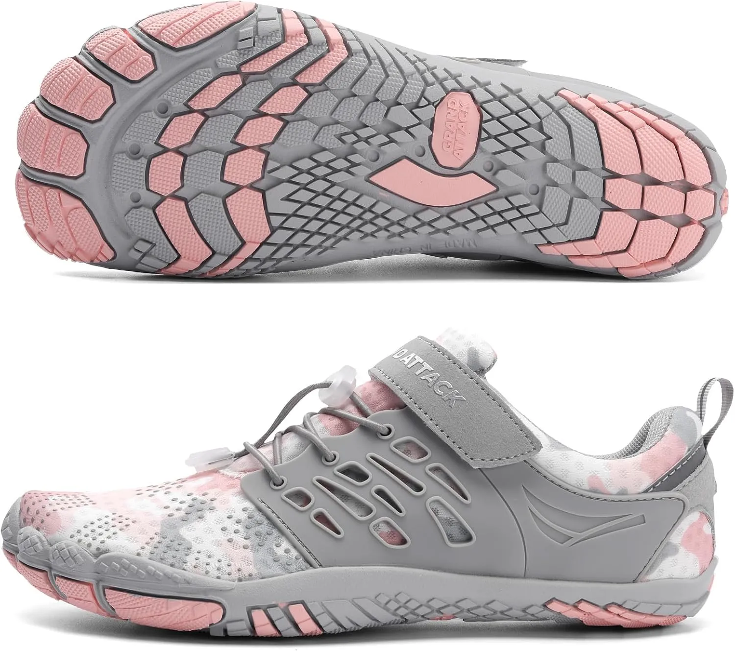 Grand Attack Barefoot Shoes Women Minimalist Zero Drop Lightweight Cross-Trainer for Wrestling Boxing Weightlifting Walking Shoes