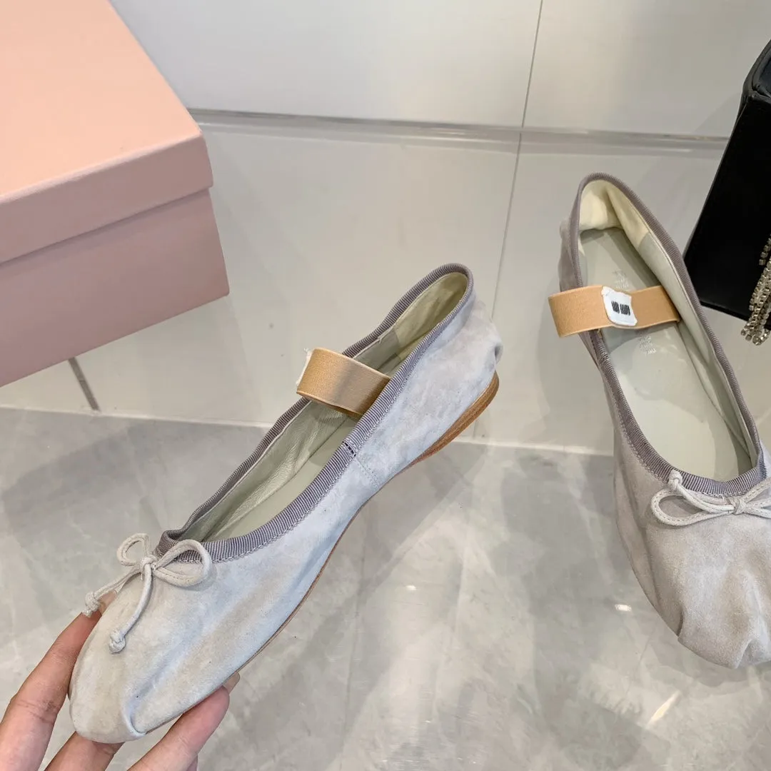 Grey Ballerina Velvet