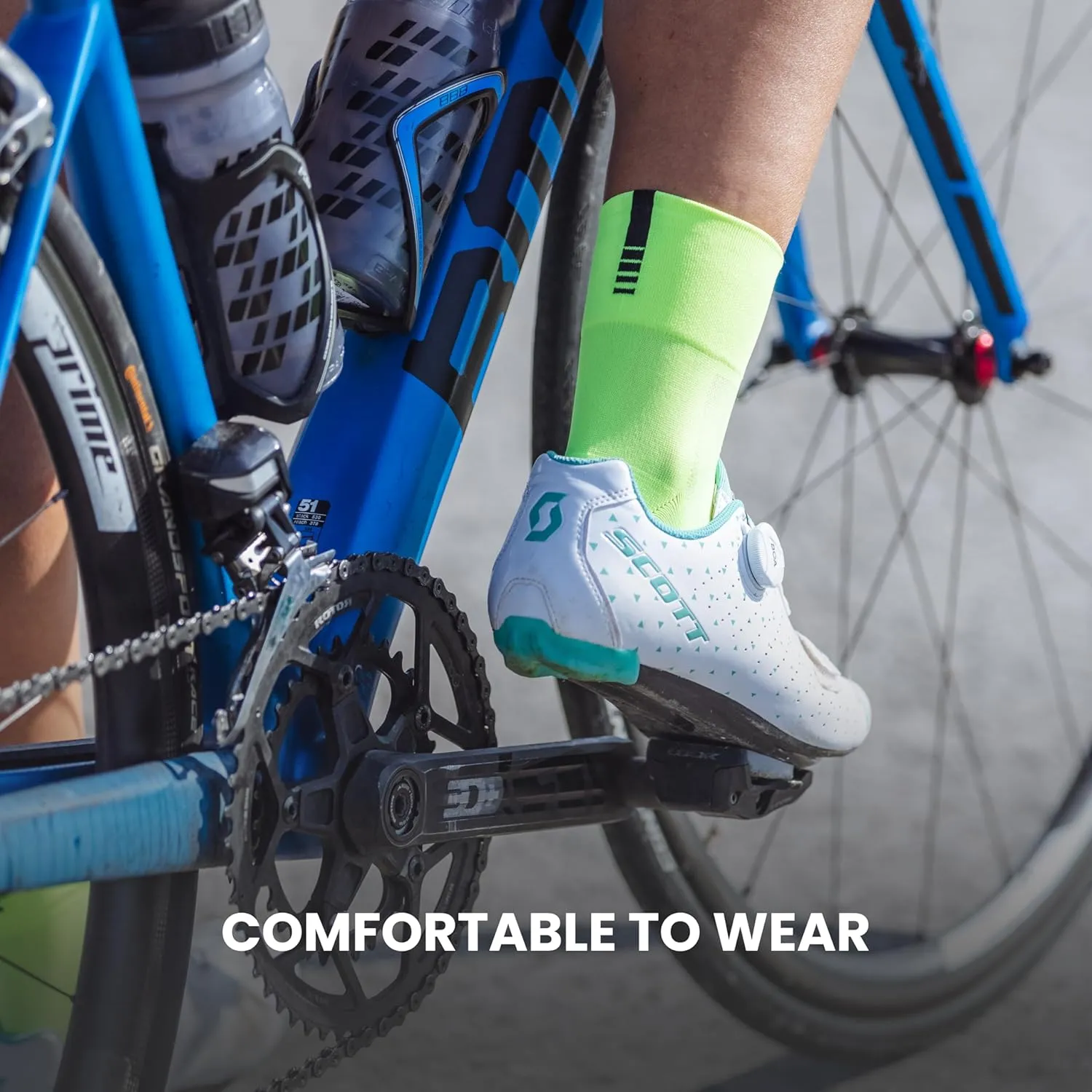GripGrab Lightweight SL Performance Summer Cycling Socks Eyecatching 2 Lengths Road Mountain Gravel Bike Indoor Cycling Socks