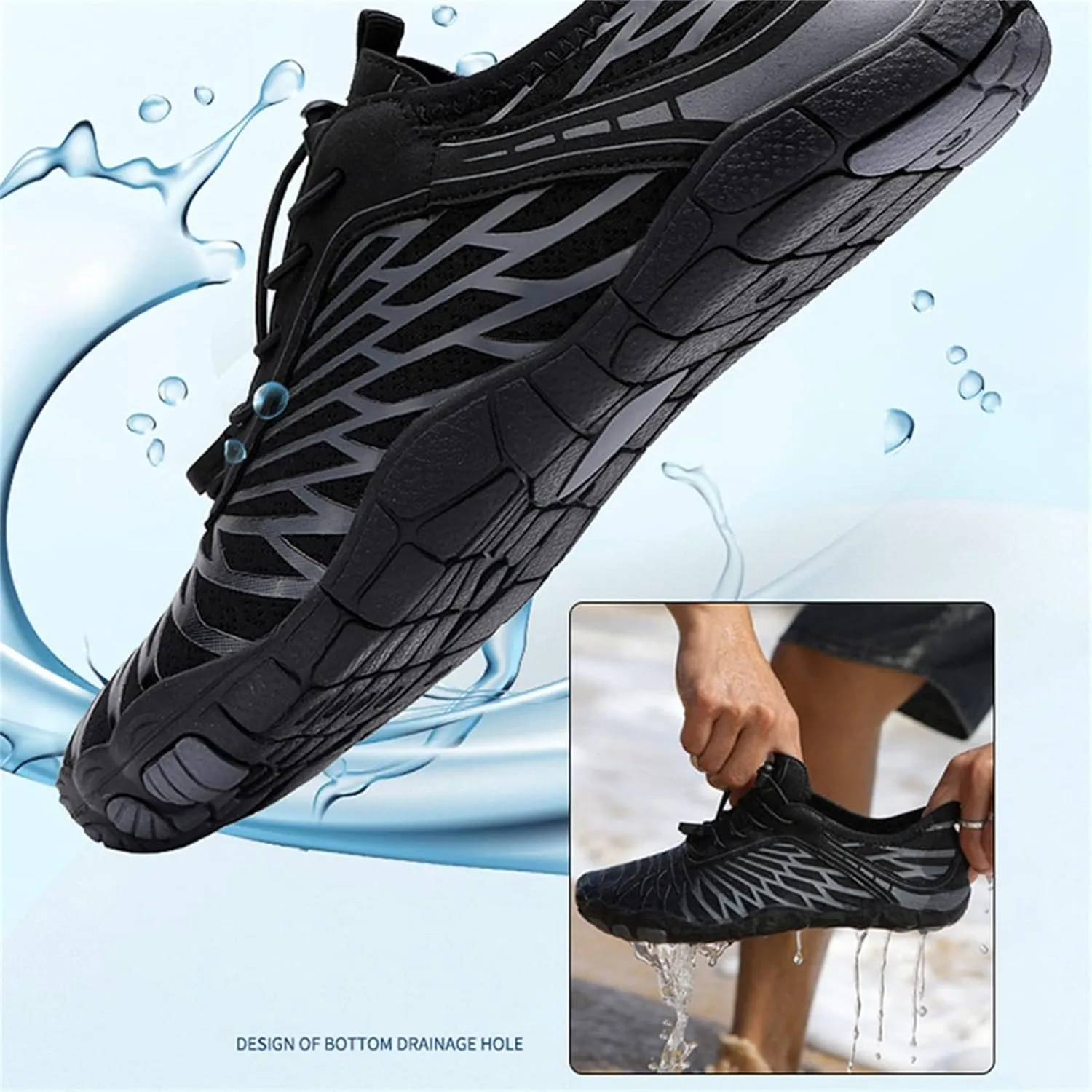 Grounded Footwear Barefoot Shoes Women&Men Neuropathy Hiking Footwear Barefoot Womens Shoes Non-Slip Outdoor Unisex Water Pro Beach Shoe Wide Toe Box Sneakers, Diabetic Shoe, Waterproof, Quick-Dry