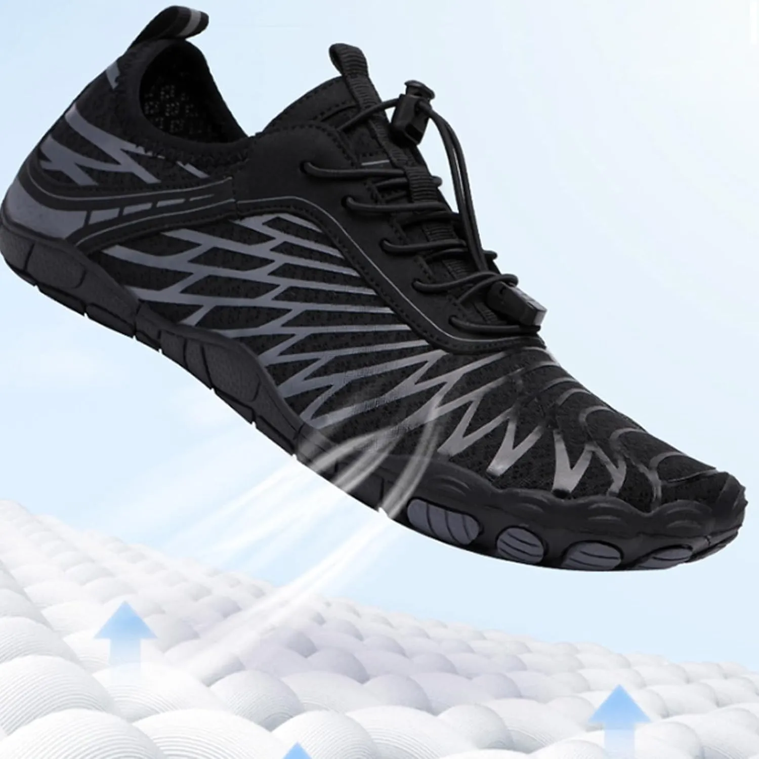 Grounded Footwear Barefoot Shoes Women&Men Neuropathy Hiking Footwear Barefoot Womens Shoes Non-Slip Outdoor Unisex Water Pro Beach Shoe Wide Toe Box Sneakers, Diabetic Shoe, Waterproof, Quick-Dry