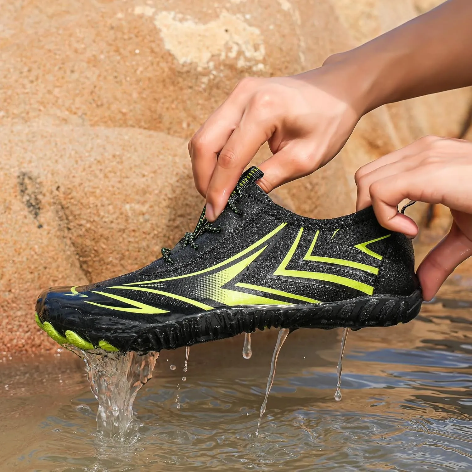 Grounded Footwear Barefoot Shoes Women&Men Neuropathy Hiking Footwear Barefoot Womens Shoes Non-Slip Outdoor Unisex Water Pro Beach Shoe Wide Toe Box Sneakers, Diabetic Shoe, Waterproof, Quick-Dry