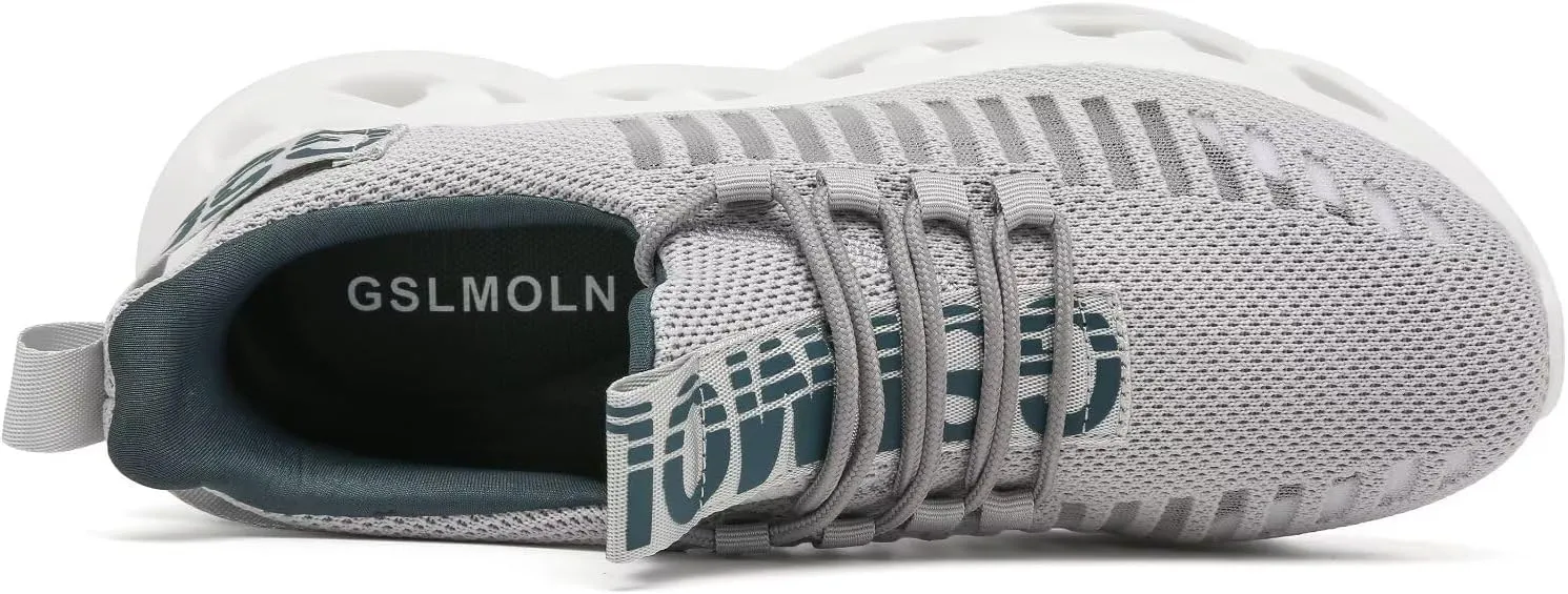GSLMOLN Men's Casual Walking Shoes Non Slip Breathable Comfort Sneakers Work Gym Running Tennis Cross Trainer