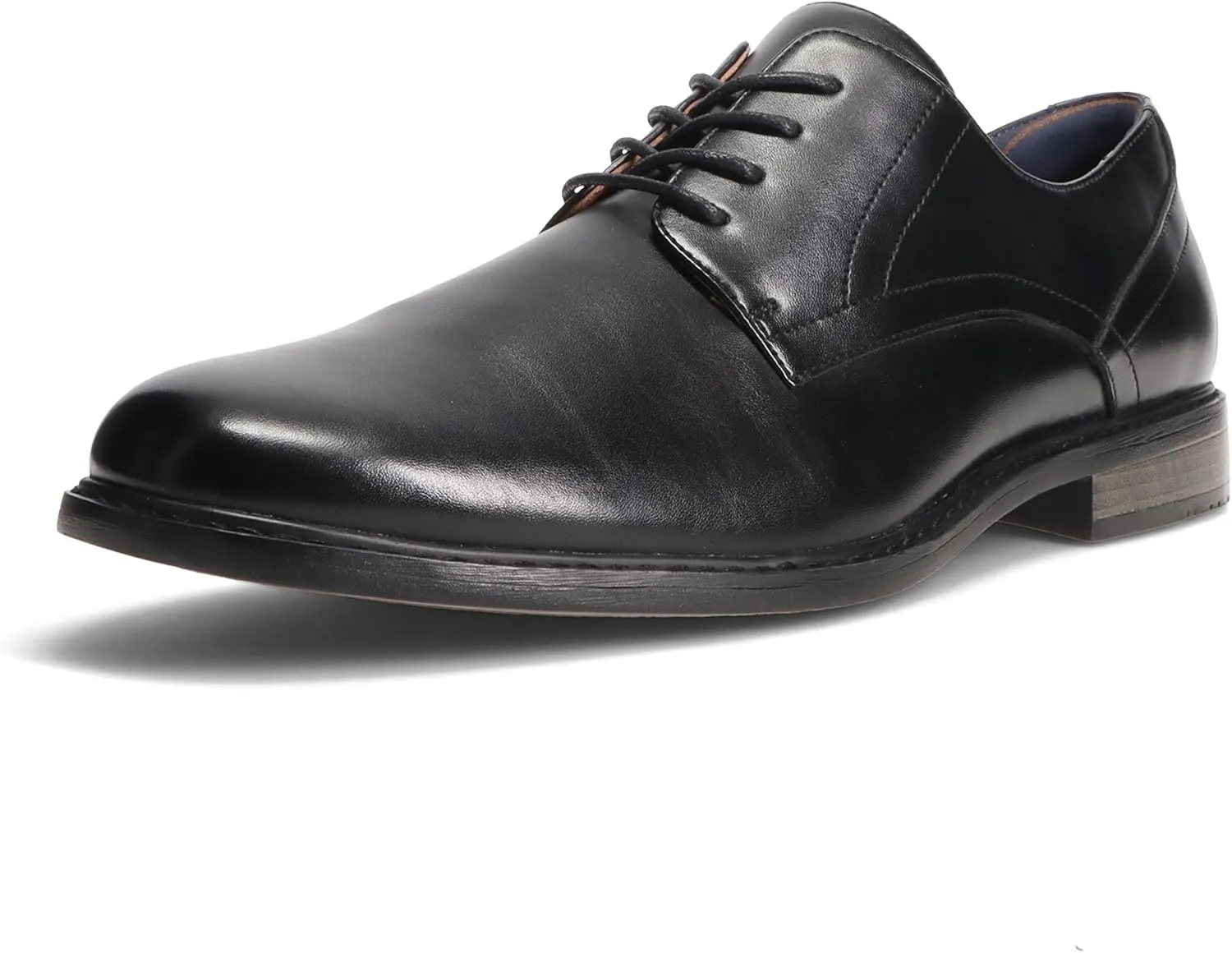 Gunnar and Troy Thorsson Oxford Mens Dress Shoes | PU Leather Shoes for Men | Classic Wingtip Oxford for Men | Cushioned Dual Density Footbed Tuxedo Shoes | Ironhide Black
