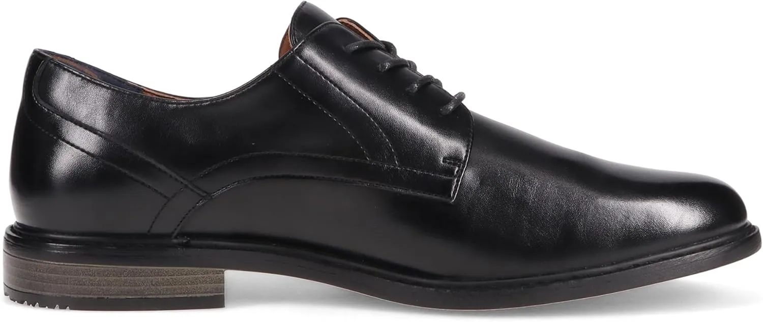 Gunnar and Troy Thorsson Oxford Mens Dress Shoes | PU Leather Shoes for Men | Classic Wingtip Oxford for Men | Cushioned Dual Density Footbed Tuxedo Shoes | Ironhide Black