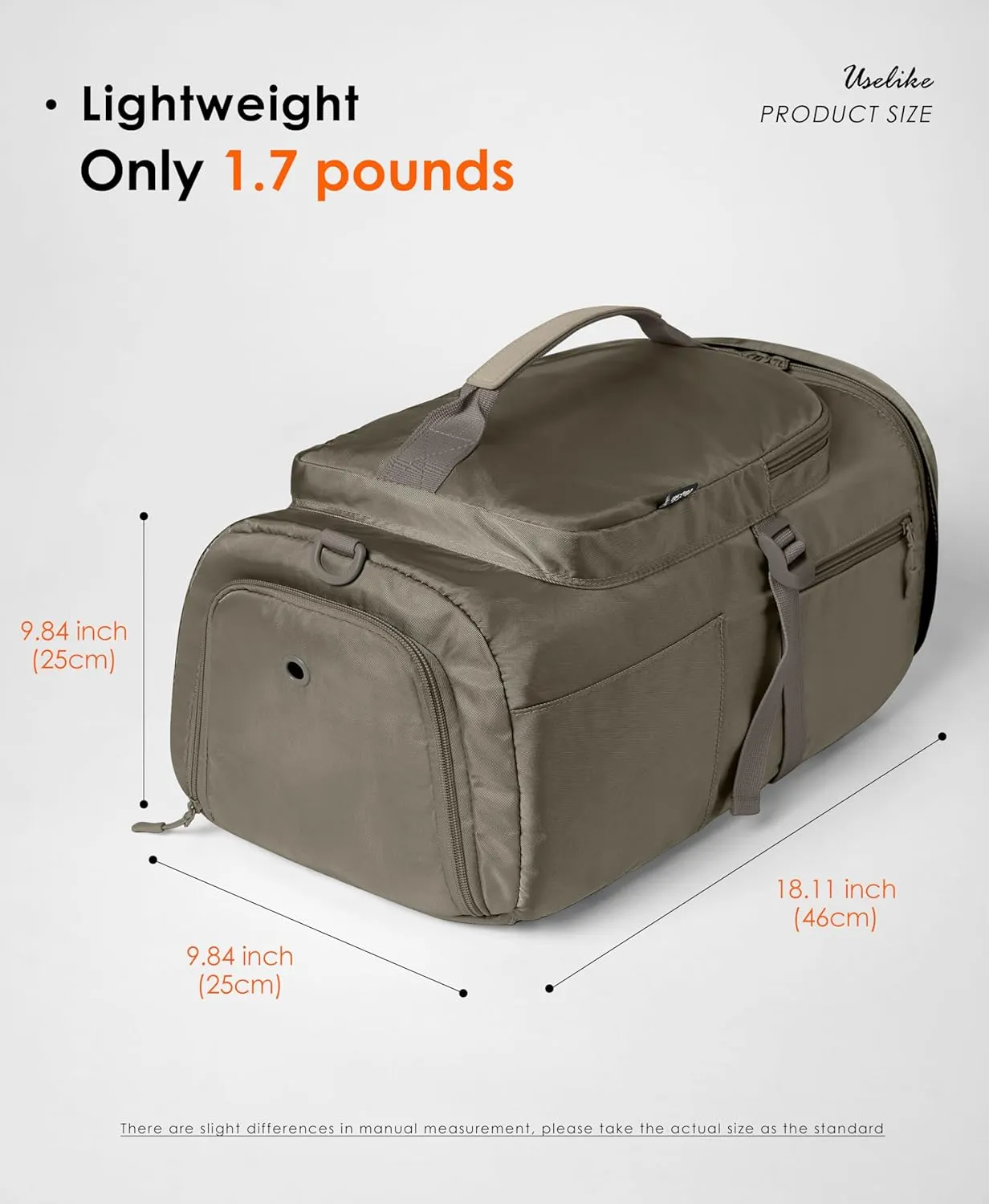 Gym Bag for Women Workout Gym Backpack with Shoe Compartment Sports Duffel Bag Multiple Pockets 30L (Grey Sage)