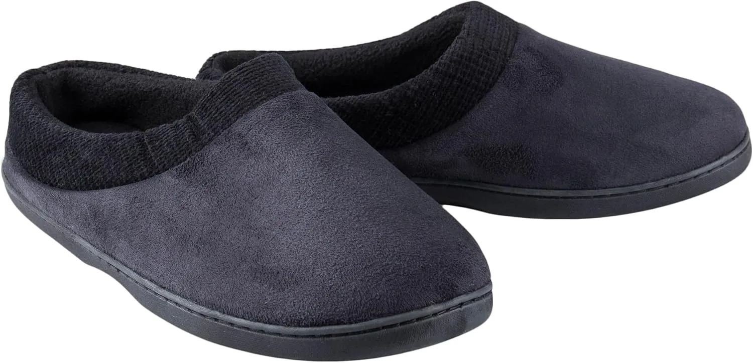 Haggar Men's Clog Slipper House Shoe Indoor/Outdoor with Memory Foam Comfort