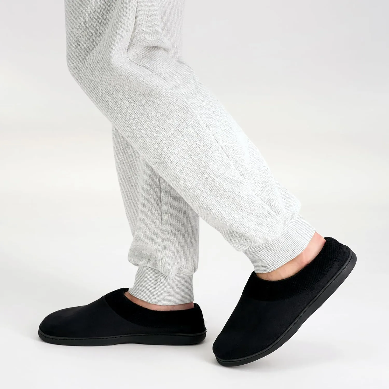 Haggar Men's Clog Slipper House Shoe Indoor/Outdoor with Memory Foam Comfort