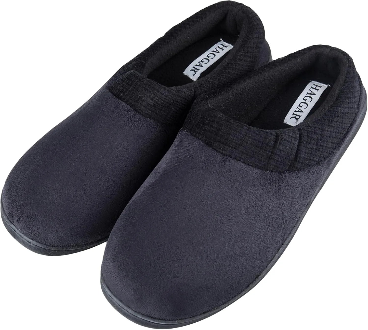 Haggar Men's Clog Slipper House Shoe Indoor/Outdoor with Memory Foam Comfort