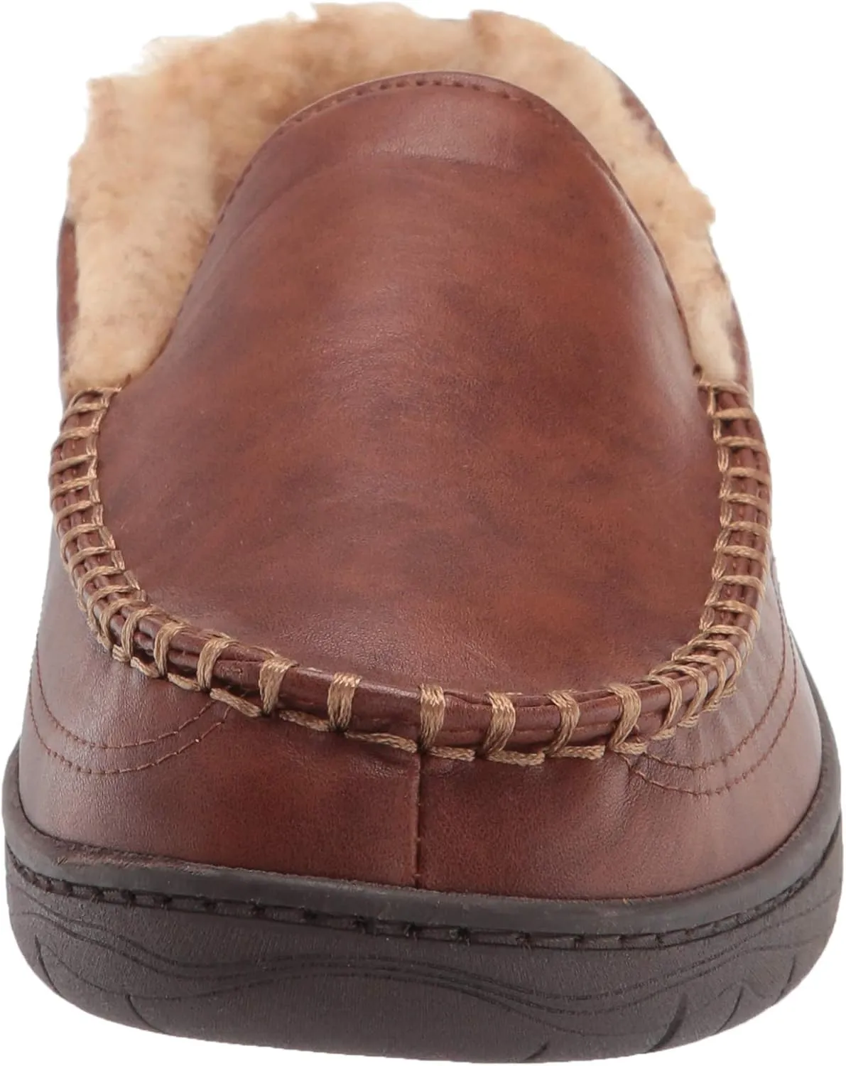 Haggar Men's Venetian Slipper Indoor/Outdoor House Shoe with Memory Foam Comfort
