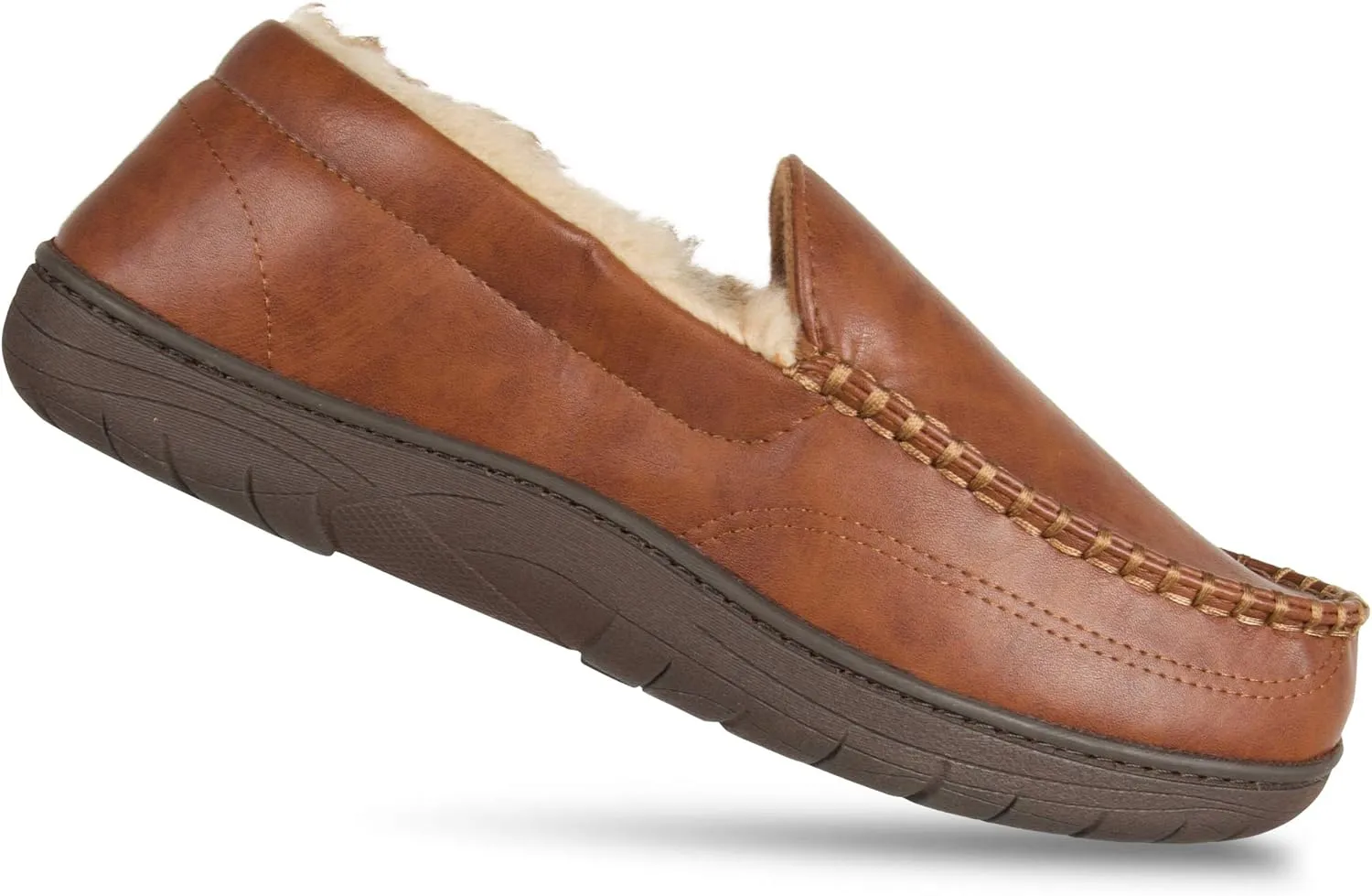 Haggar Men's Venetian Slipper Indoor/Outdoor House Shoe with Memory Foam Comfort