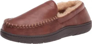 Haggar Men's Venetian Slipper Indoor/Outdoor House Shoe with Memory Foam Comfort