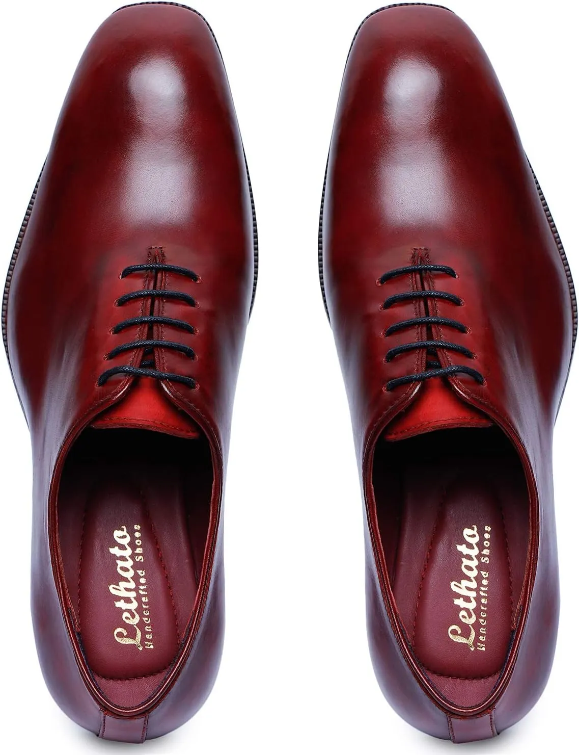 Handcrafted Wholecut Oxford Men's Genuine Leather Lace Up Dress Shoes