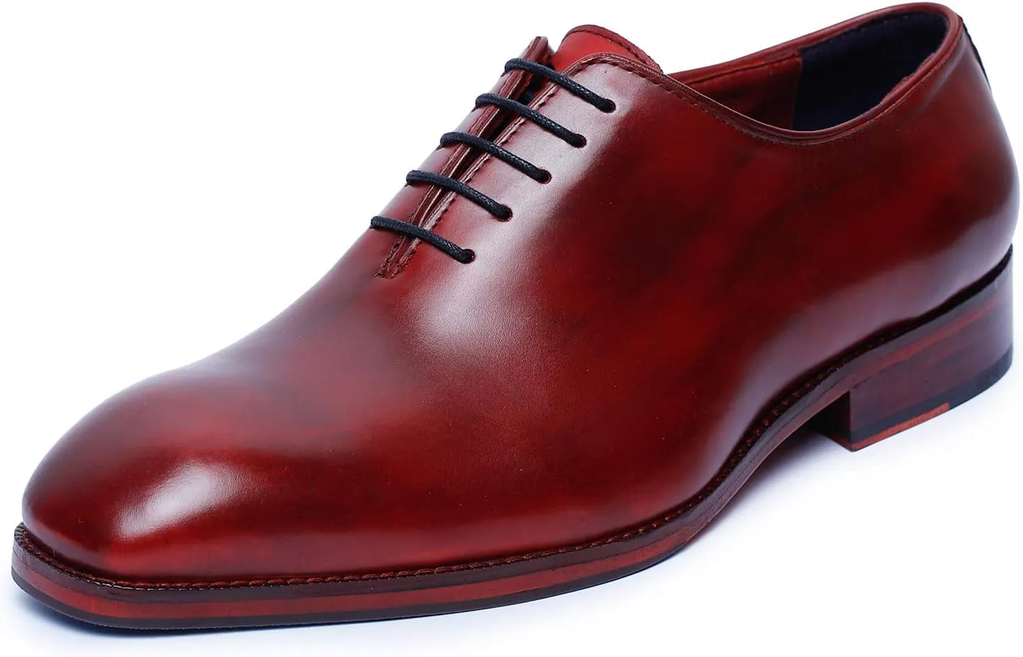 Handcrafted Wholecut Oxford Men's Genuine Leather Lace Up Dress Shoes