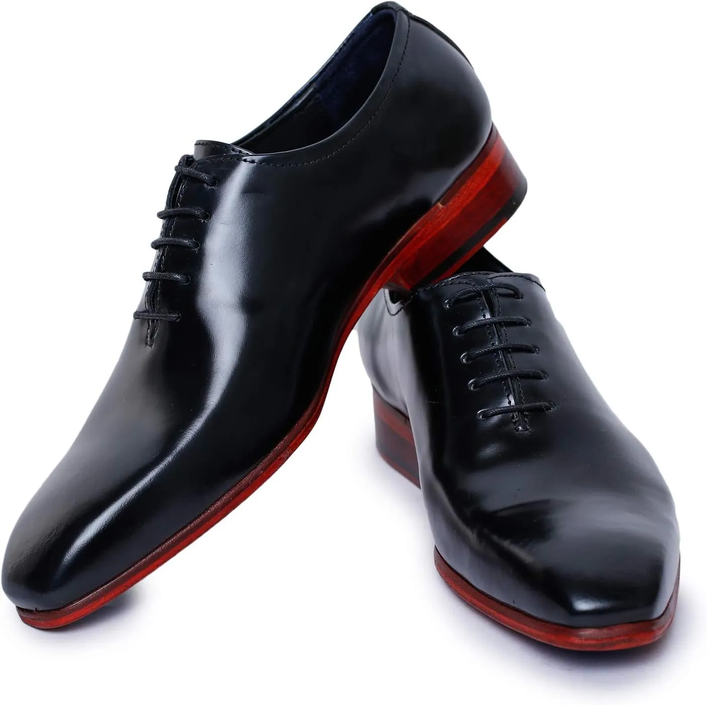 Handcrafted Wholecut Oxford Men's Genuine Leather Lace Up Dress Shoes