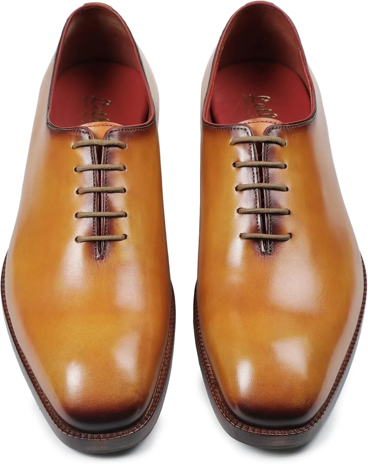 Handcrafted Wholecut Oxford Men's Genuine Leather Lace Up Dress Shoes