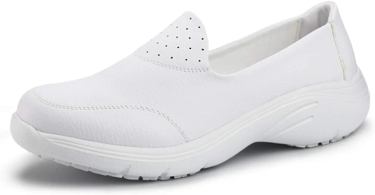 Hawkwell Women's Slip On Nursing Shoes Comfortable Lightweight Slip Resistant Work Shoes