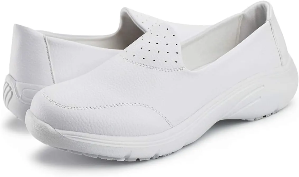 Hawkwell Women's Slip On Nursing Shoes Comfortable Lightweight Slip Resistant Work Shoes
