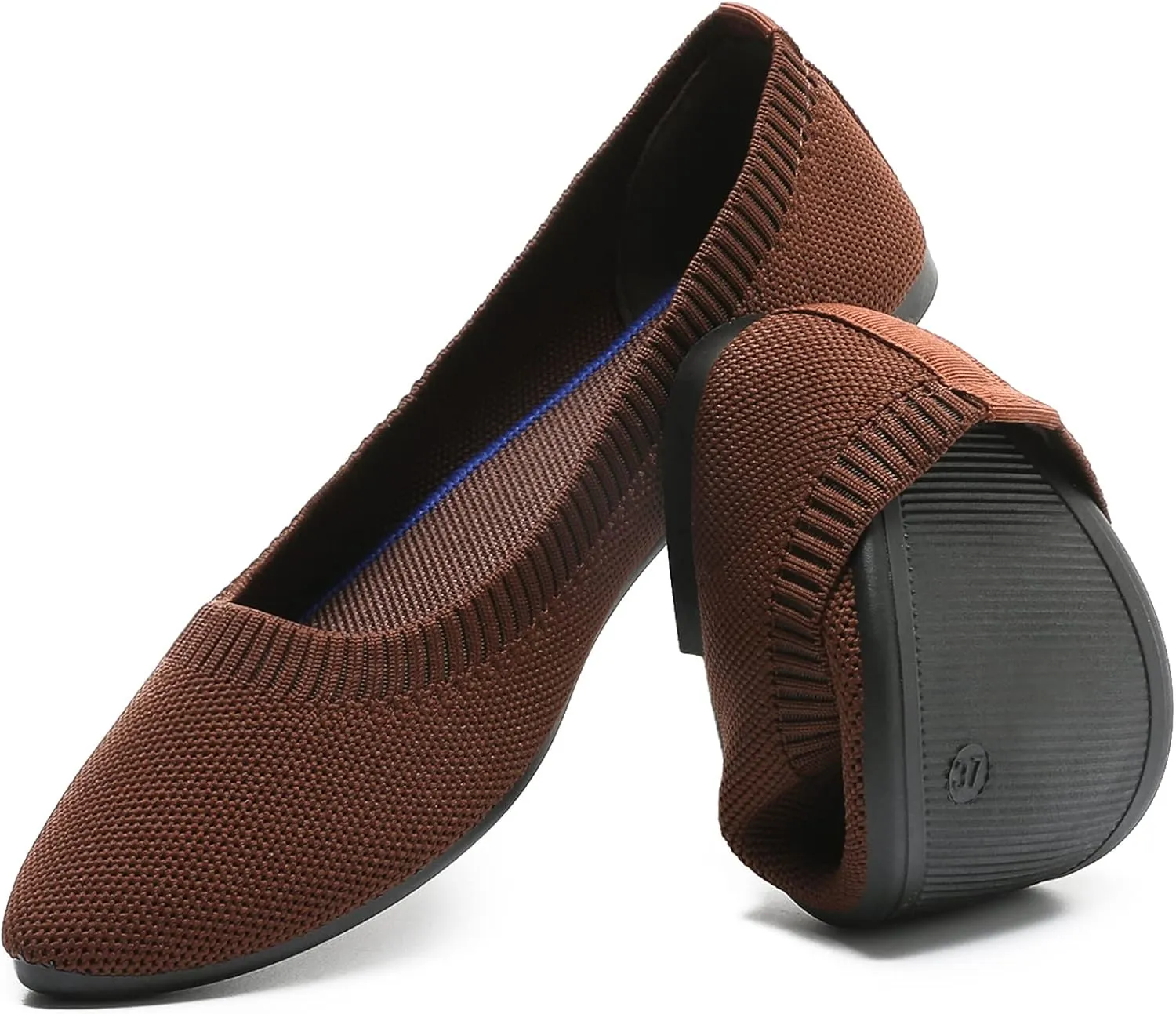 HEAWISH Women’s Ballet Flat Flats Shoes Comfortable Mesh Pointed Toe Slip On Dress Shoes