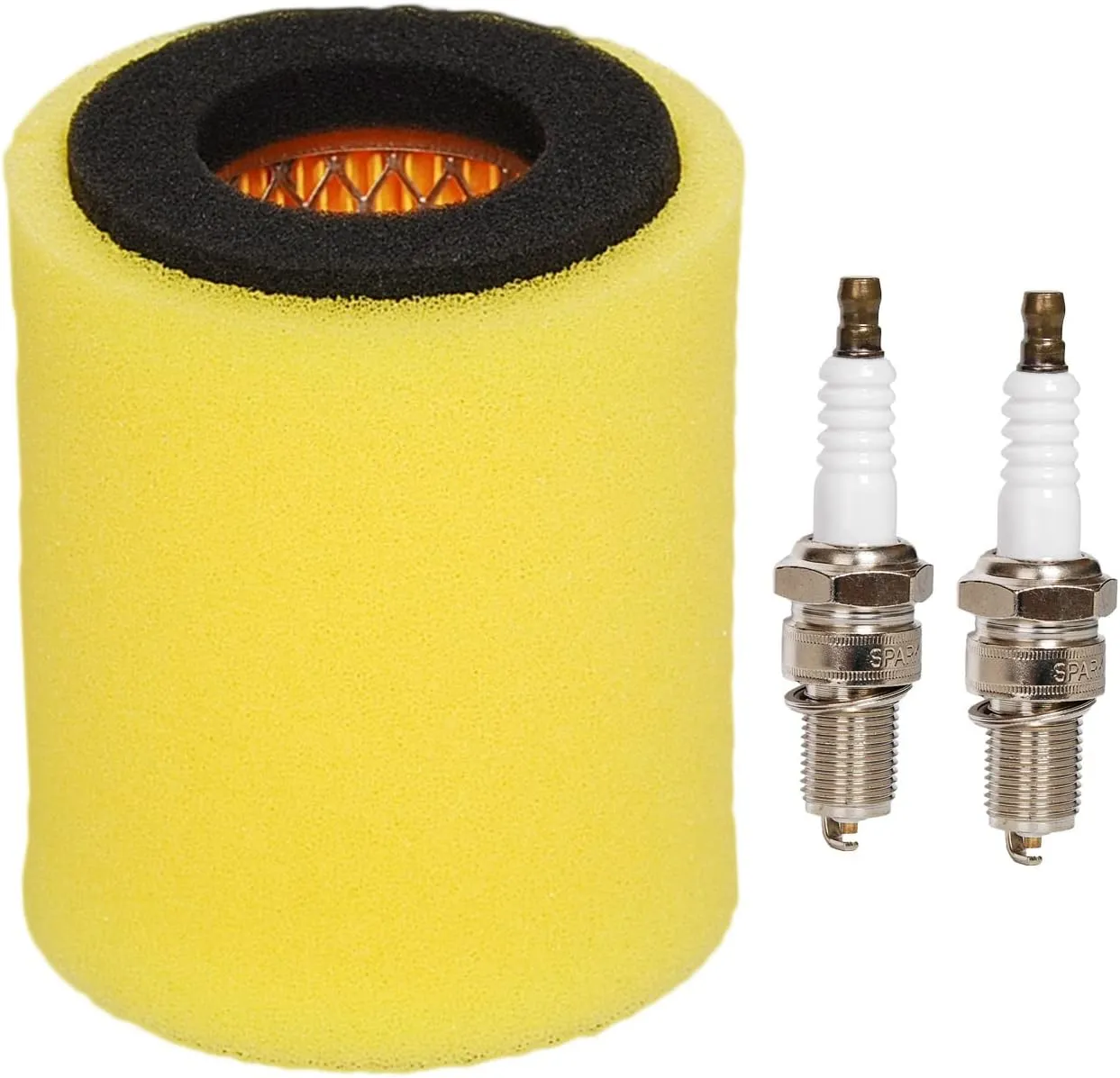 HIFROM 11013-1263 Replacement Air Filter with Spark Plug Compatible with Kawasaki Mule 550 600 610 2510 2500 3000 3010 4000 4010 Drive Converter