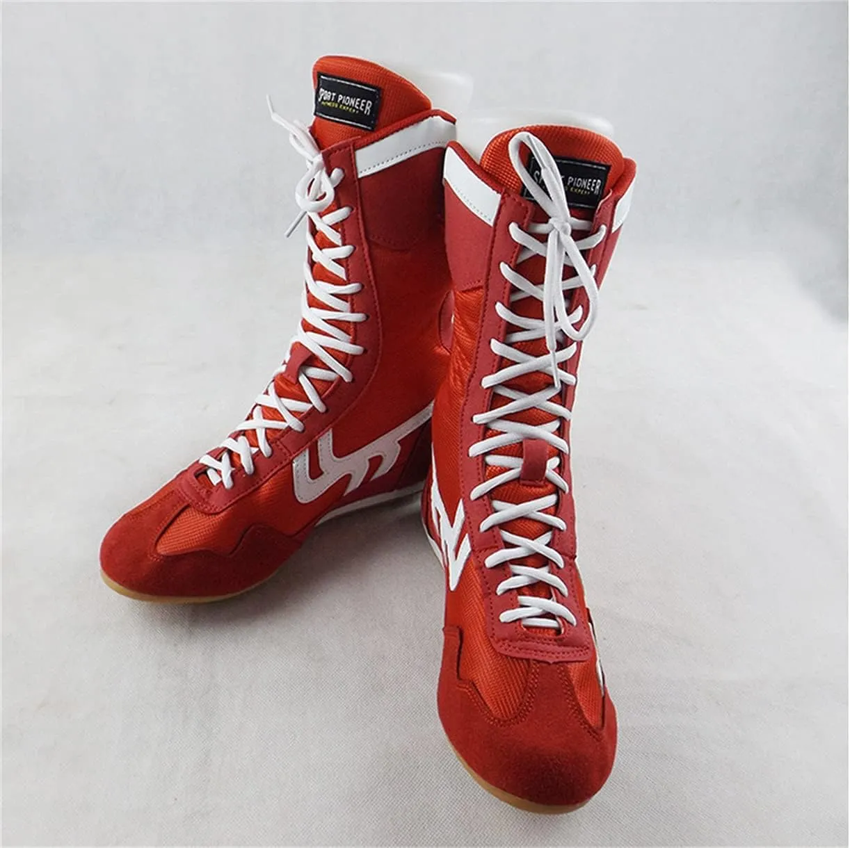 High Top Boxing Shoes, Ladies Kickboxing Fighting Sneakers Lightweight Wrestling Trainer for Women