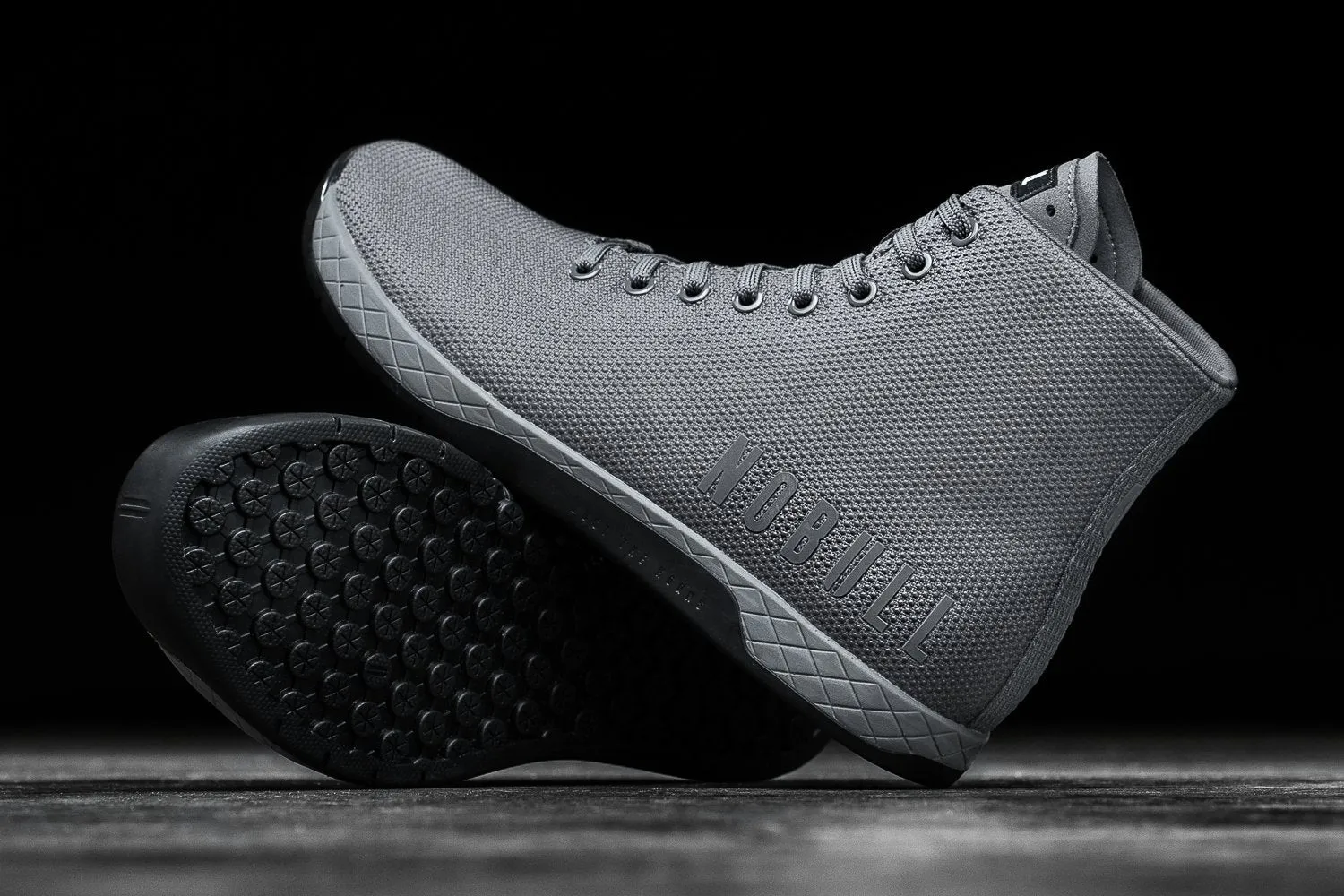 HIGH-TOP DARK GREY BLACK TRAINER (WOMEN'S)