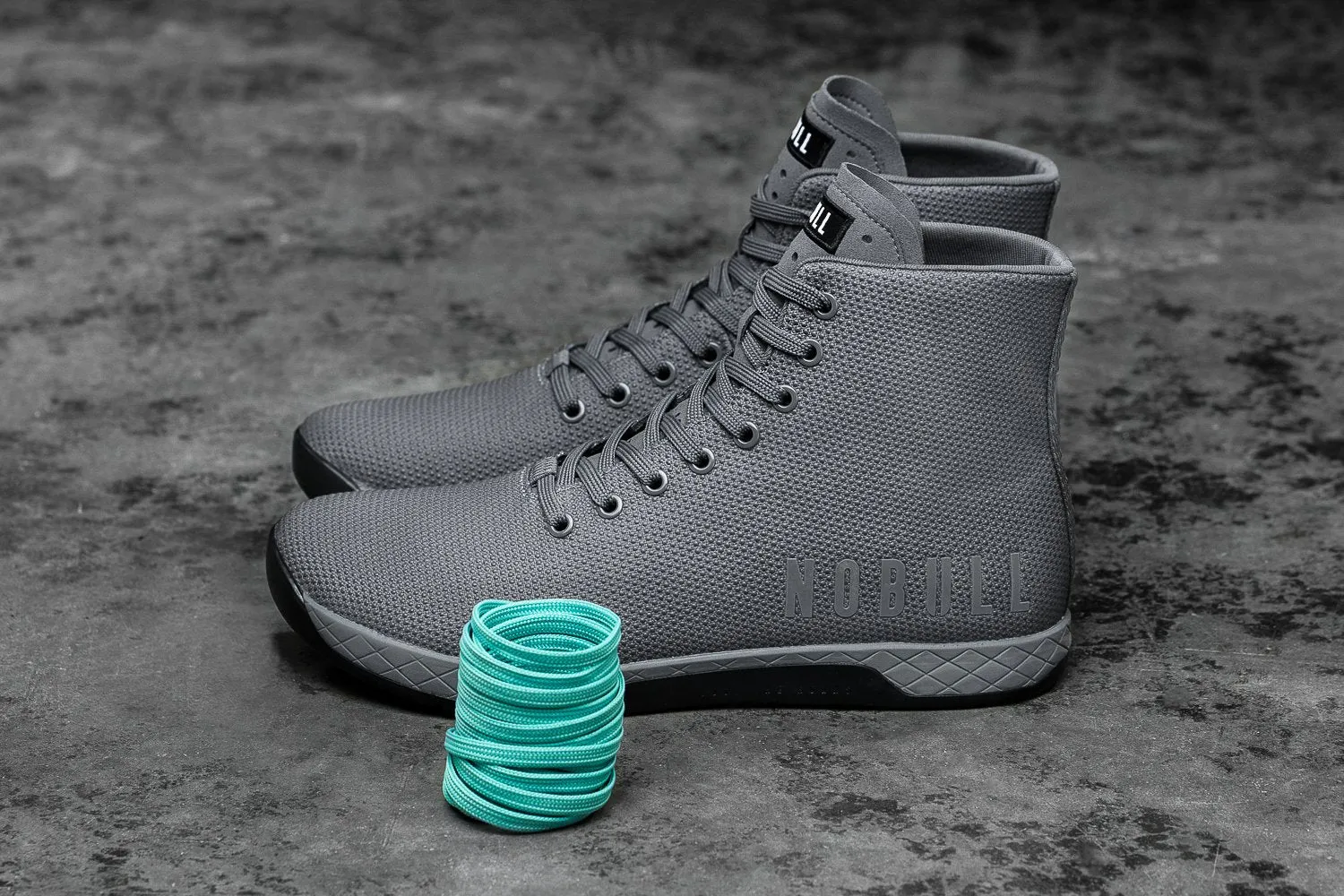 HIGH-TOP DARK GREY BLACK TRAINER (WOMEN'S)