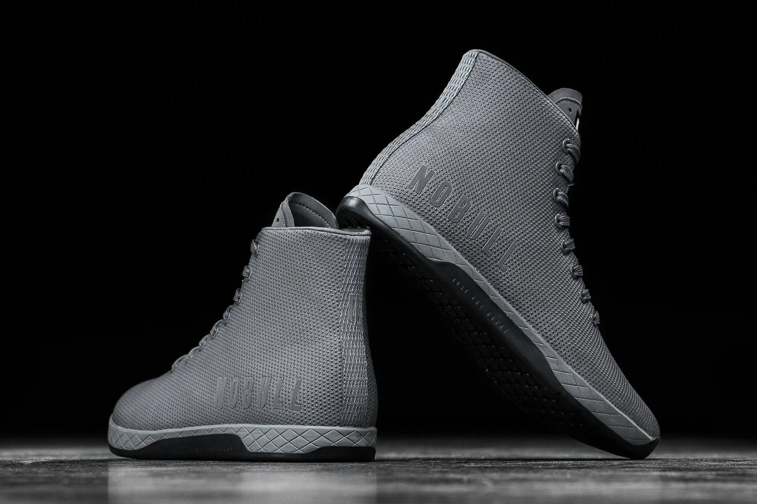 HIGH-TOP DARK GREY BLACK TRAINER (WOMEN'S)