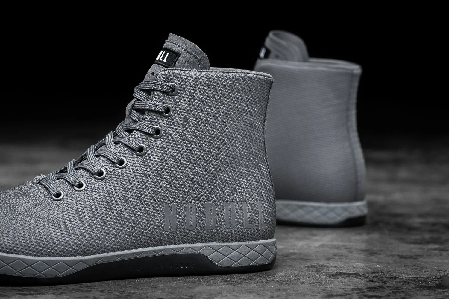 HIGH-TOP DARK GREY BLACK TRAINER (WOMEN'S)