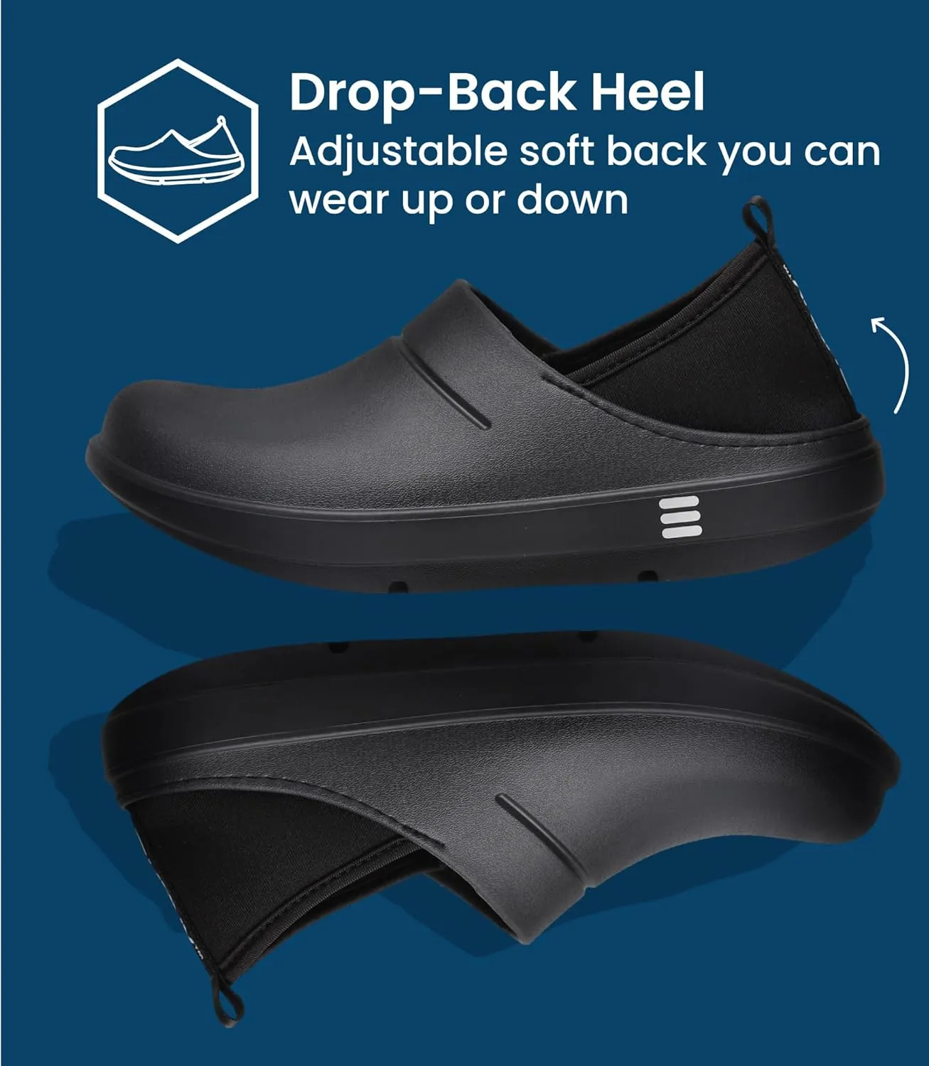 HUHV Clog Unisex Recovery Comfort Slip-On - Lightweight and Cushioning with HEALIUM Technology for Pain Relief and Comfort