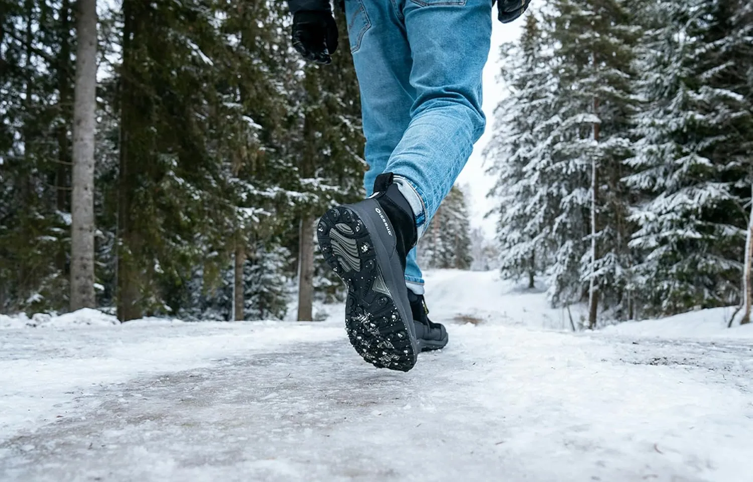 Icebug Mens Metro2 BUGrip Winter Walking Boot with Carbide Studded Traction Sole
