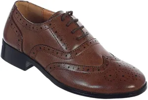 iGirlDress Boys Patent Matte Dress Oxford Special Occasion Christening First Communion Wedding Formal Shoes