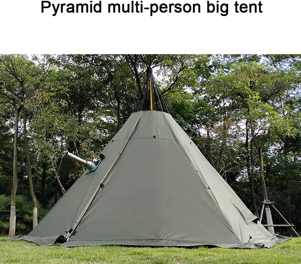 Inflatable Tent for Camping with Canopy & Pump, 2~4 Person Air Glamping Tents Easy Setup 4 Season Blow Up Tent for Family Camping