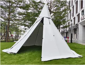 Inflatable Tent for Camping with Canopy & Pump, 2~4 Person Air Glamping Tents Easy Setup 4 Season Blow Up Tent for Family Camping