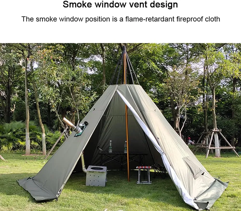 Inflatable Tent for Camping with Canopy & Pump, 2~4 Person Air Glamping Tents Easy Setup 4 Season Blow Up Tent for Family Camping