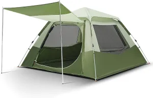 Instant Family Camping Tent for 3-4 People - Pop Up Quick Pitch Outdoor Tents Automatic Tents for Party Picnic Outdoor Travel Camping