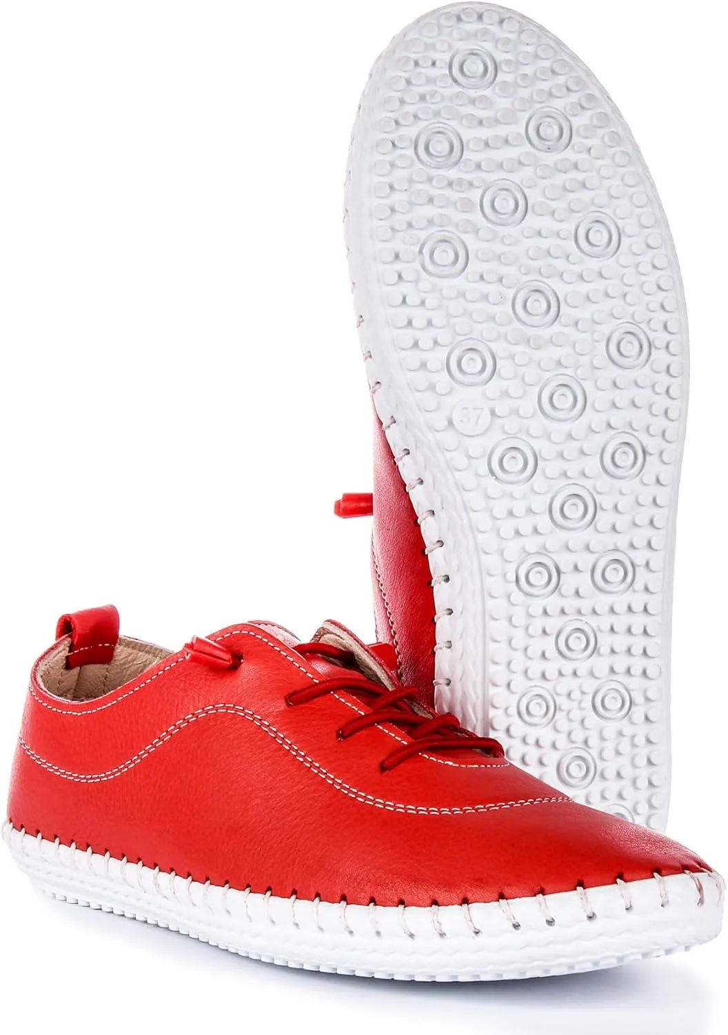 Ivy Soft Leather Slip On Comfort Plimsoll, Slip-Resistant Work Shoe