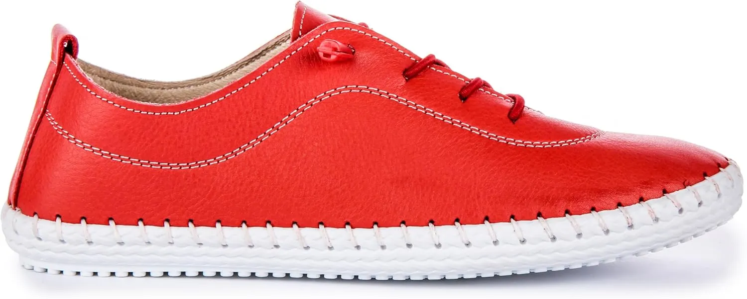 Ivy Soft Leather Slip On Comfort Plimsoll, Slip-Resistant Work Shoe