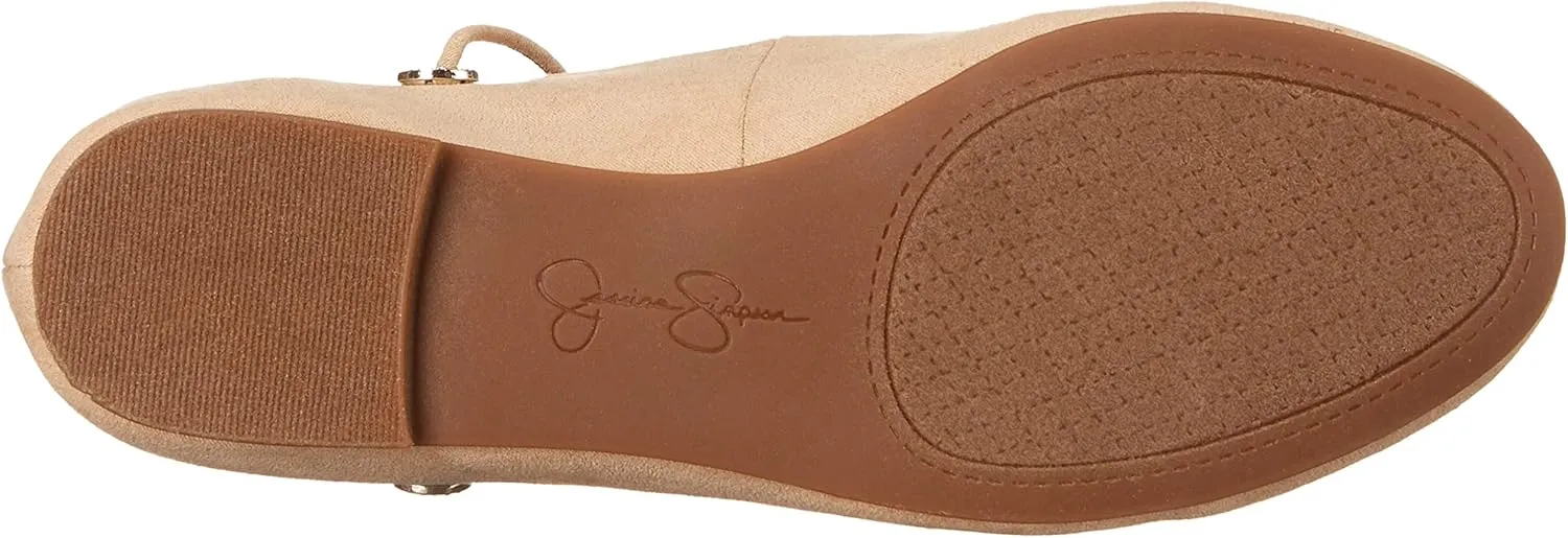 Jessica Simpson Womens Bingley Faux Suede Lace Up Flats