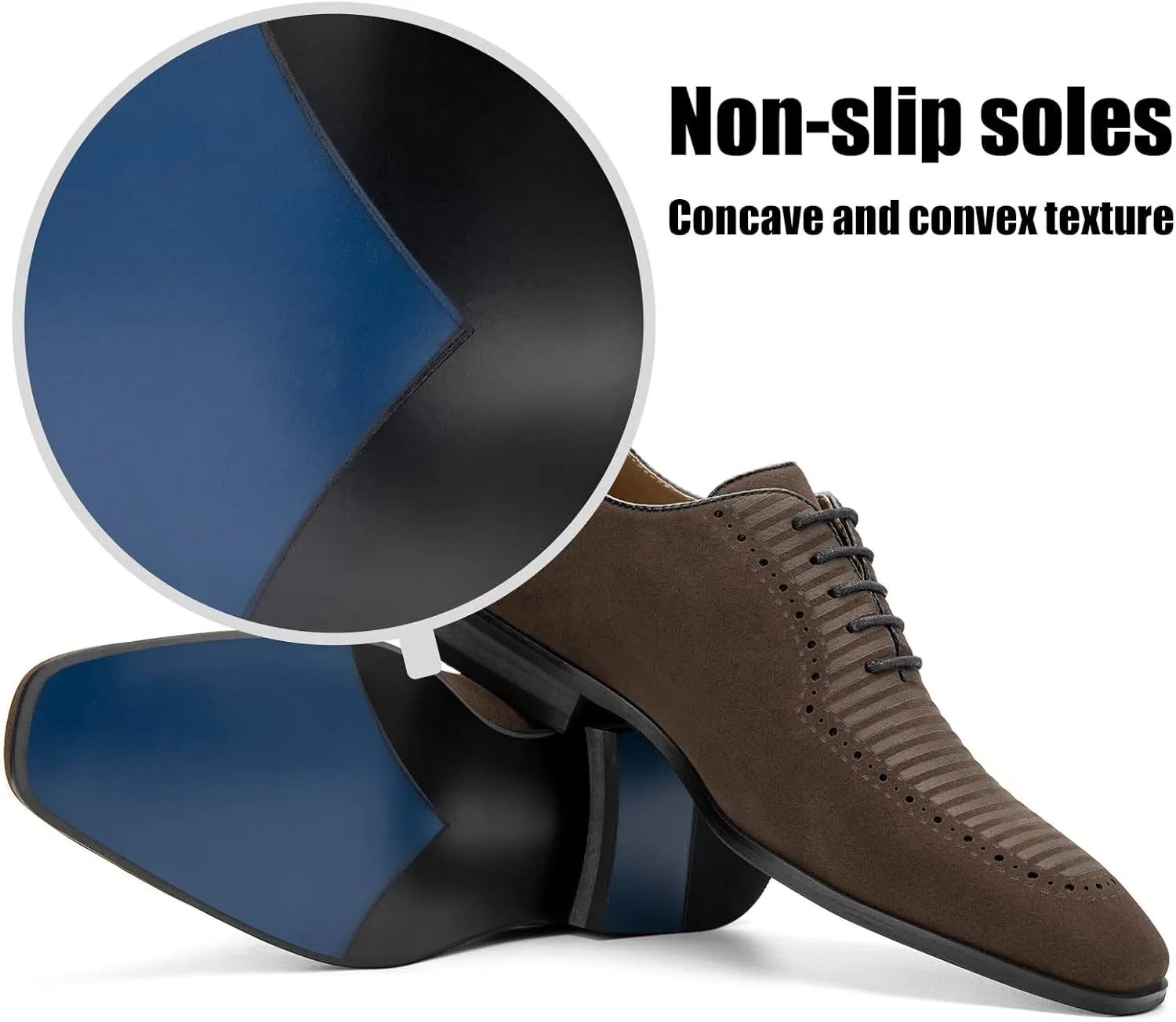 JITAI Mens Oxford Shoes Mens Casual Dress Shoes Lace Up Fashion Shoes Formal