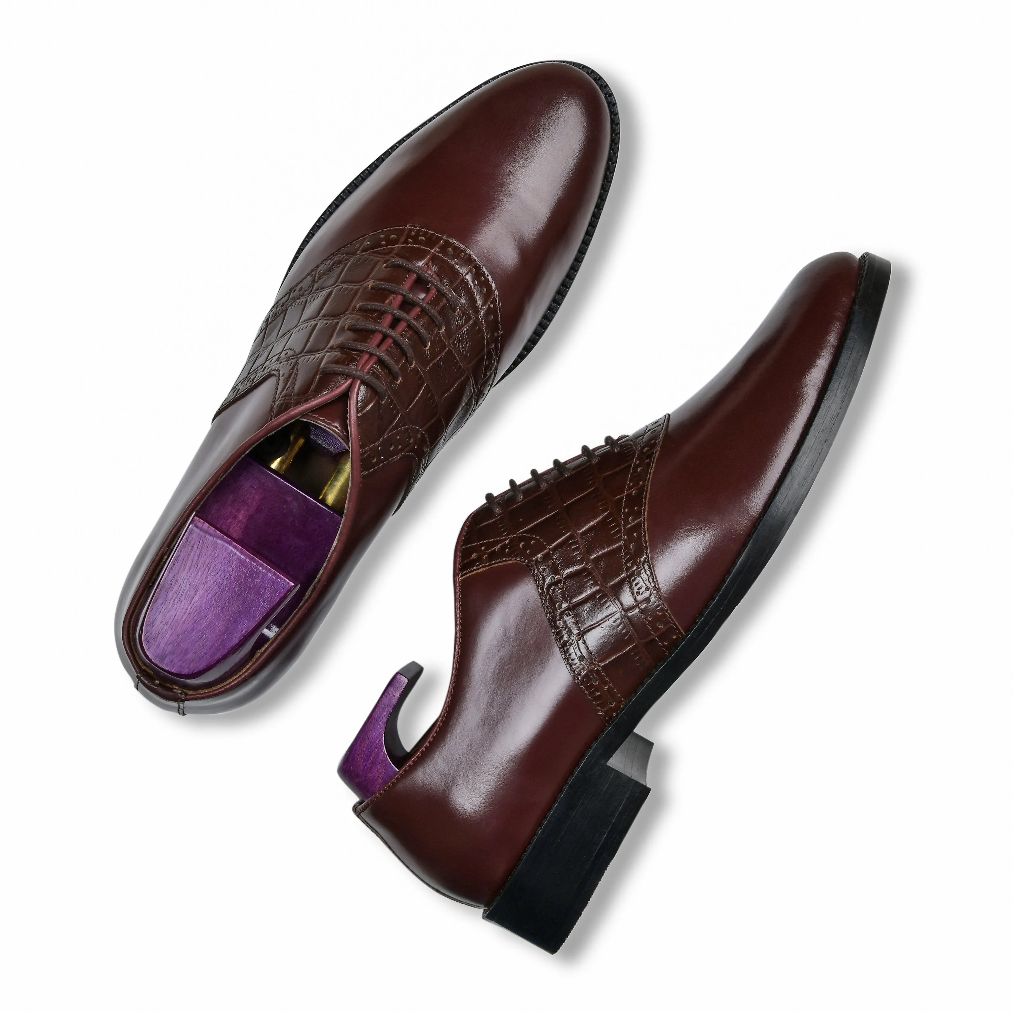 JOHN | BURGUNDY CROCO