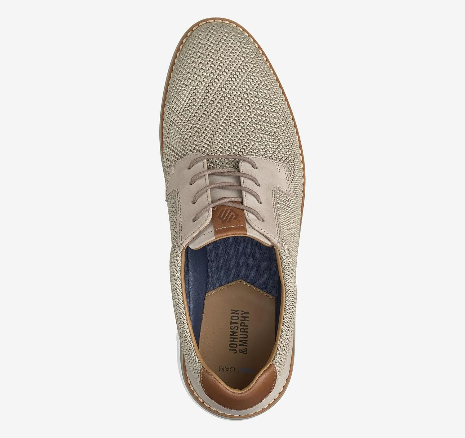 Johnston & Murphy Men's Braydon Knit Plain Toe Oxford