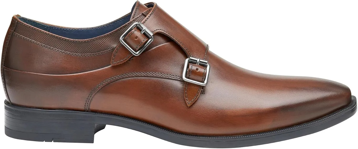 Johnston & Murphy Men's Gibbons Double-Buckle Monk Oxford